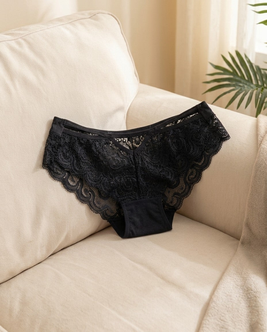 XAYWEAR Floral Lace Cheeky Brief