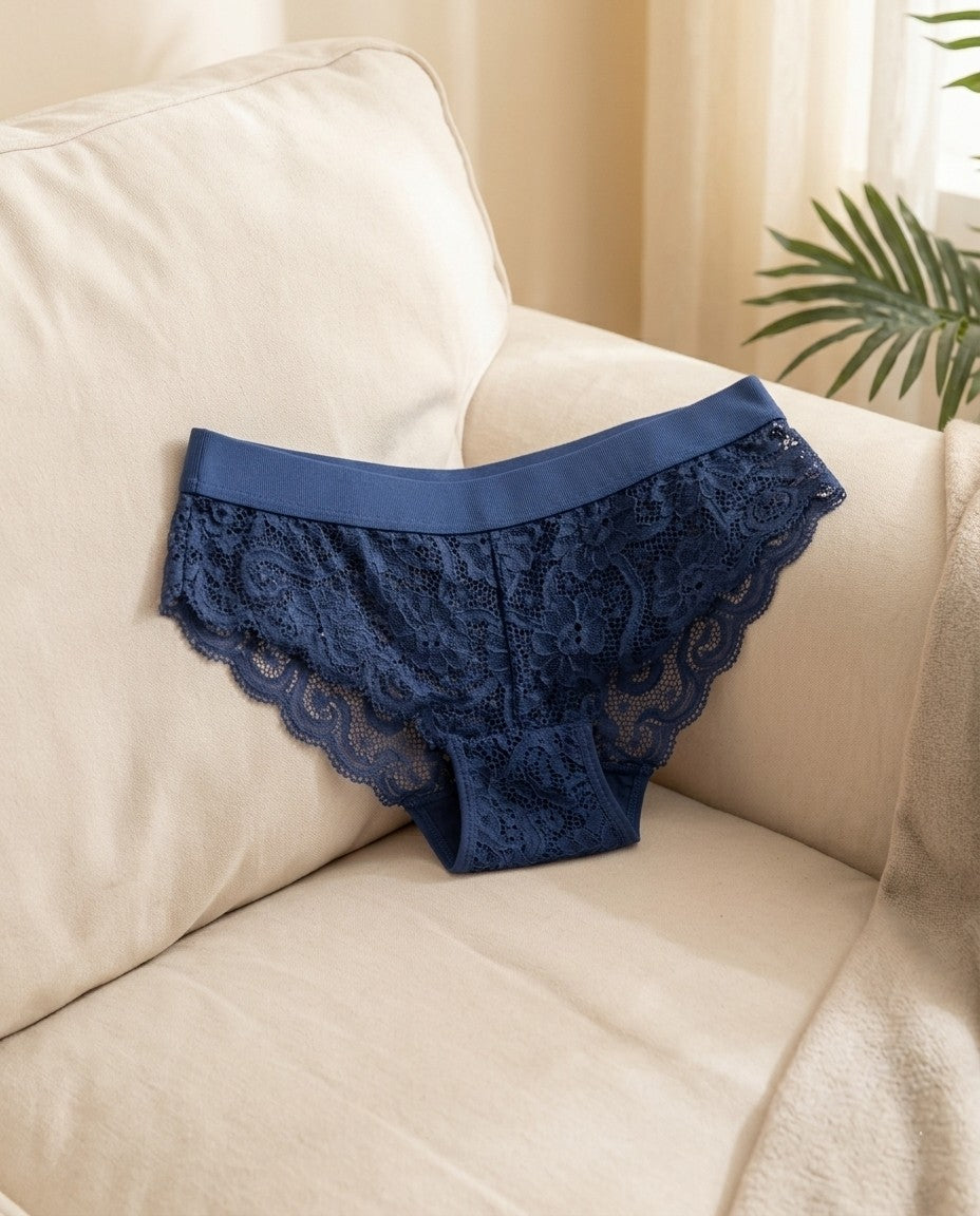 XAYWEAR Floral Lace Cheeky Brief