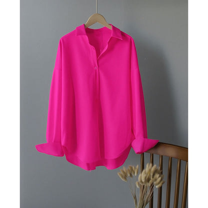 XAYWEAR Premium Quality Dropshoulder Party Wear Button Down Oversize Style Shirt For Female/Girls/Women