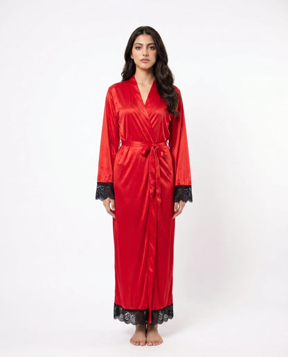 XAYWEAR Artistry - Lace Long Robe