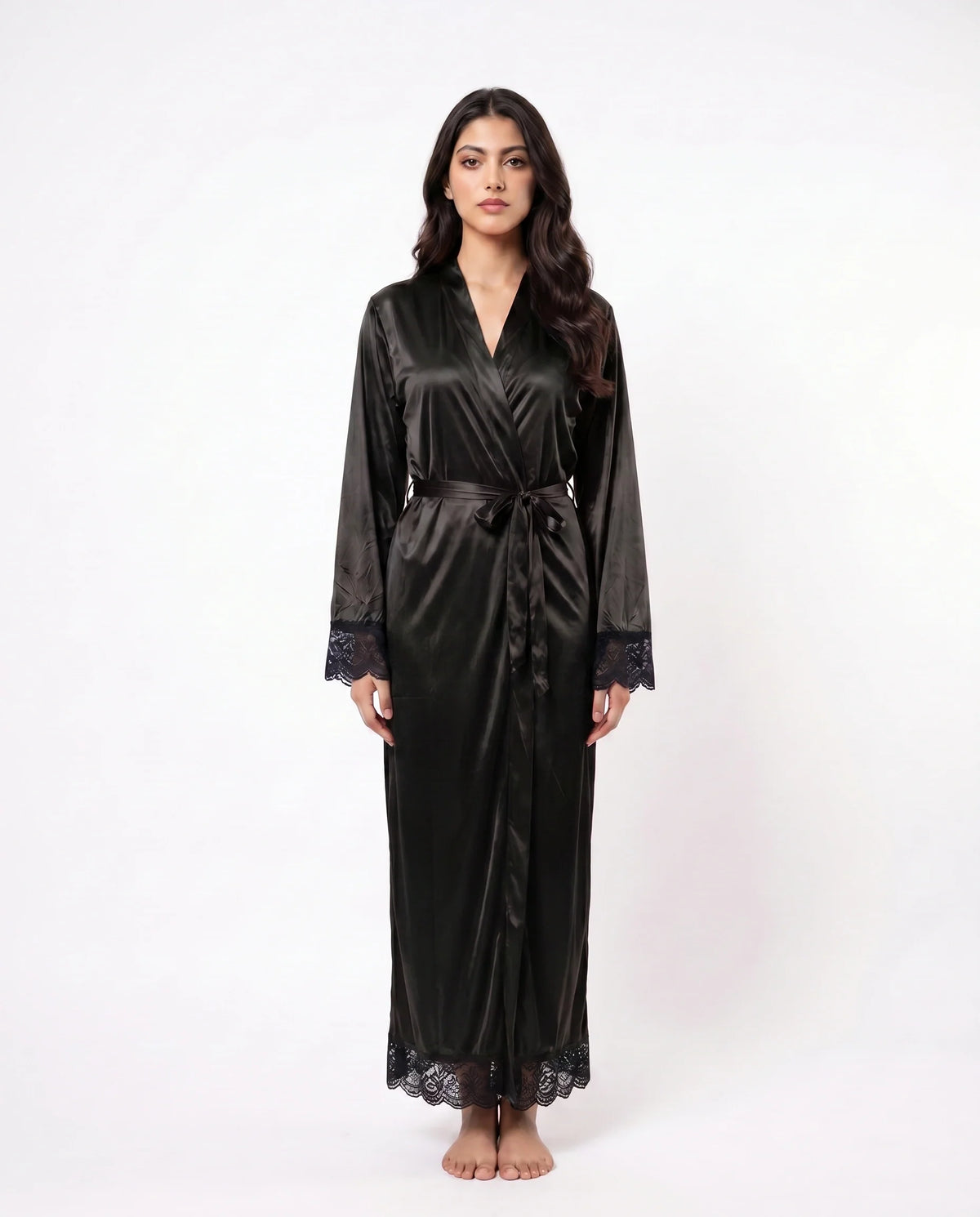 XAYWEAR Artistry - Lace Long Robe