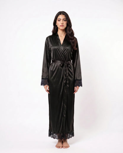 XAYWEAR Artistry - Lace Long Robe