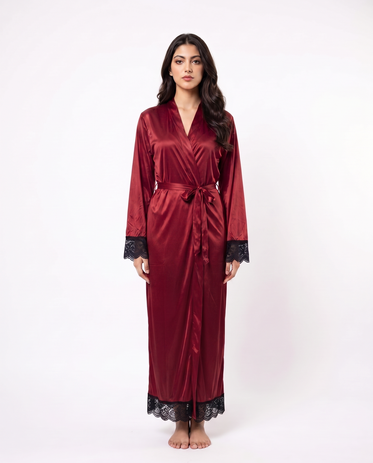 XAYWEAR Artistry - Lace Long Robe