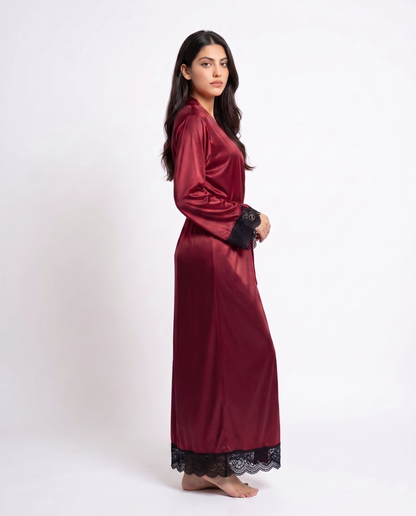 XAYWEAR Artistry - Lace Long Robe