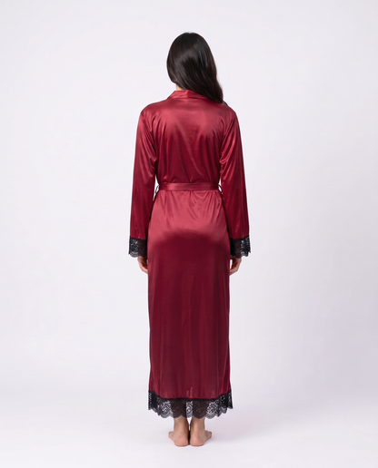 XAYWEAR Artistry - Lace Long Robe