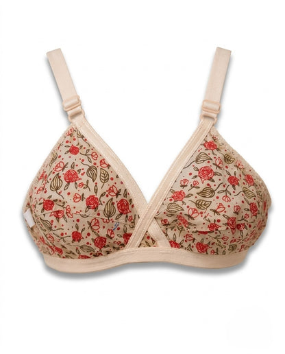 XAYWEAR Bliss Comfort Cross-Over Cotton Bra - PACK OF 3  (Random Prints)