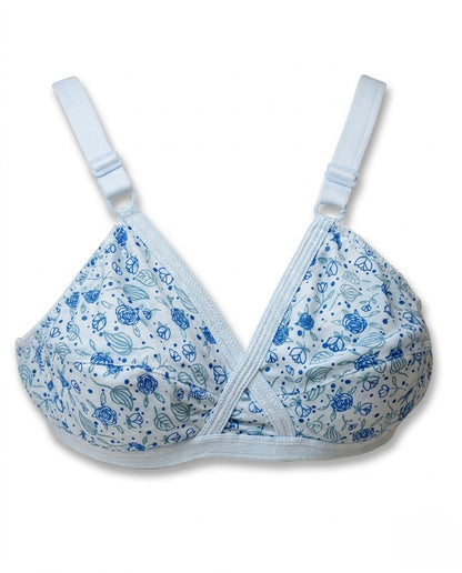 XAYWEAR Bliss Comfort Cross-Over Cotton Bra - PACK OF 3  (Random Prints)
