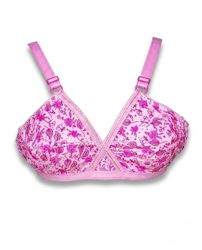 XAYWEAR Bliss Comfort Cross-Over Cotton Bra - PACK OF 3  (Random Prints)