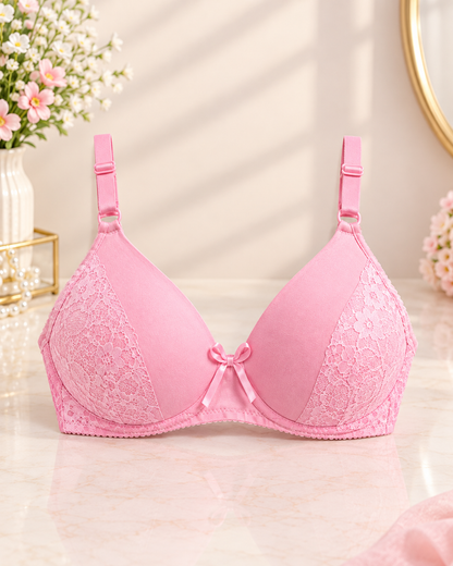 XAYWEAR PACK OF 3 - Women’s Black Lace Padded Bra