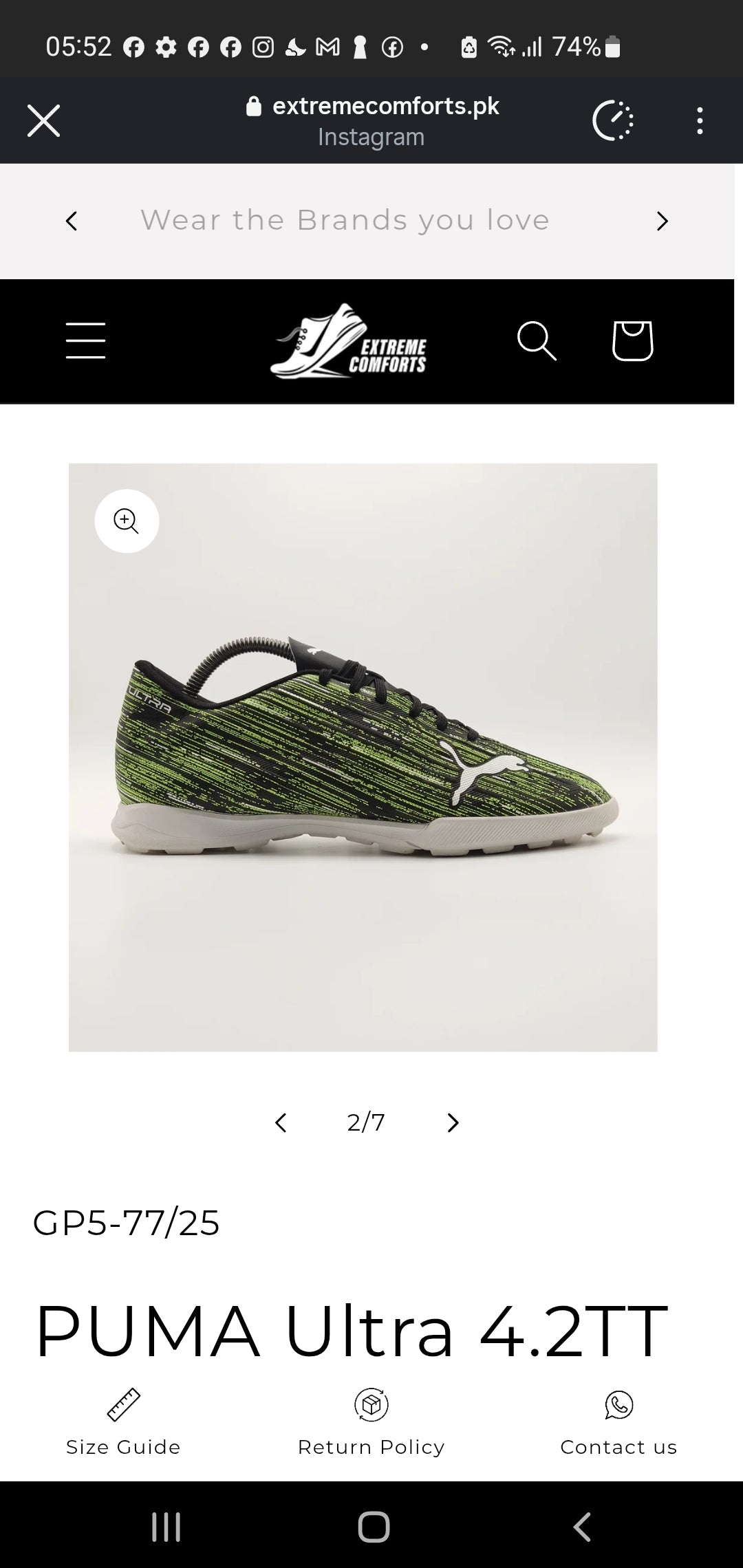 XAYWEAR PRELOVED PUMA ULTRA 4.5TT