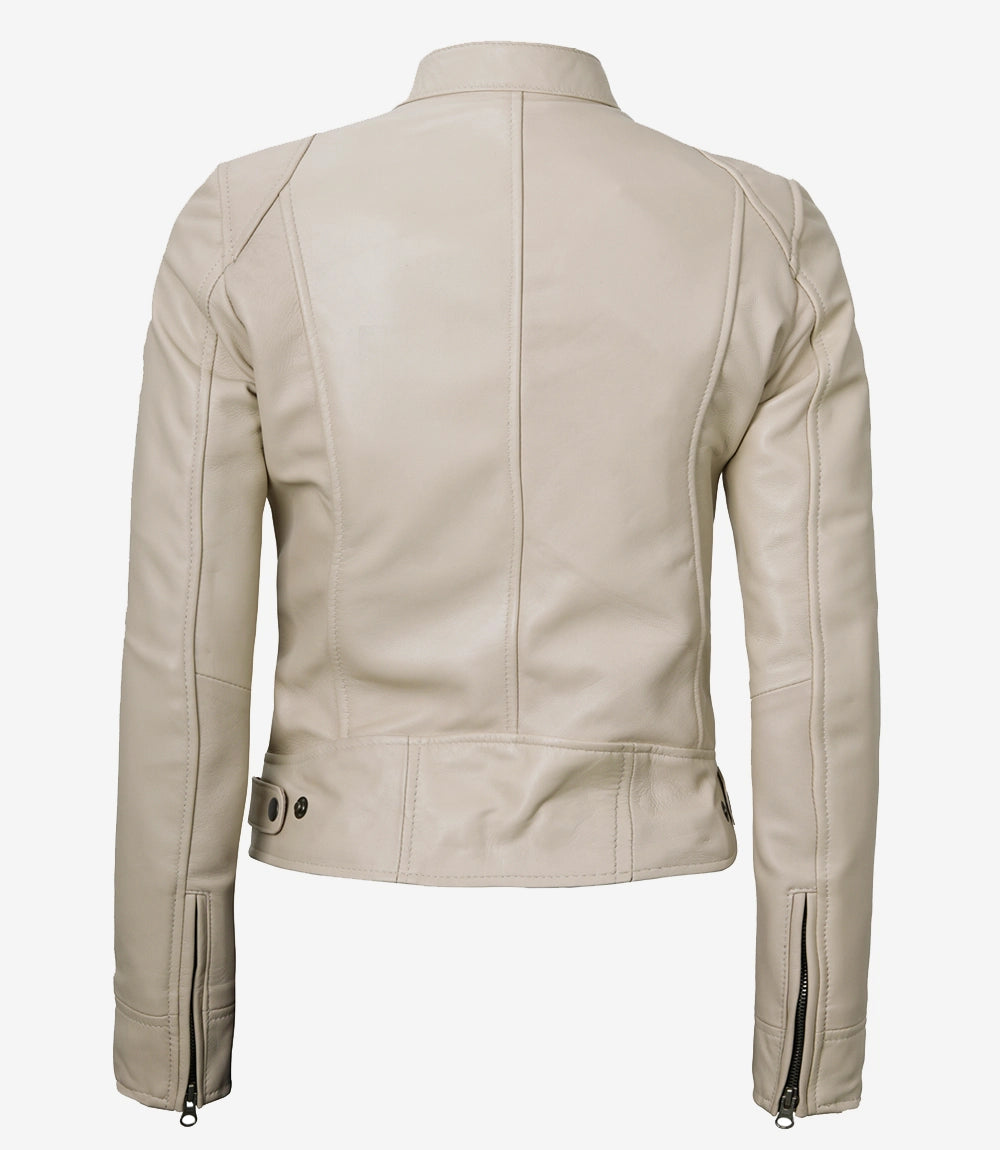 XAYWEAR Minimalist Fashion Jacket in Light Leather