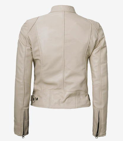 XAYWEAR Minimalist Fashion Jacket in Light Leather
