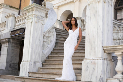 XAYWEAR Premium Luxurious Mermaid Wedding Dress with Delicate Lace - XAYWEAR