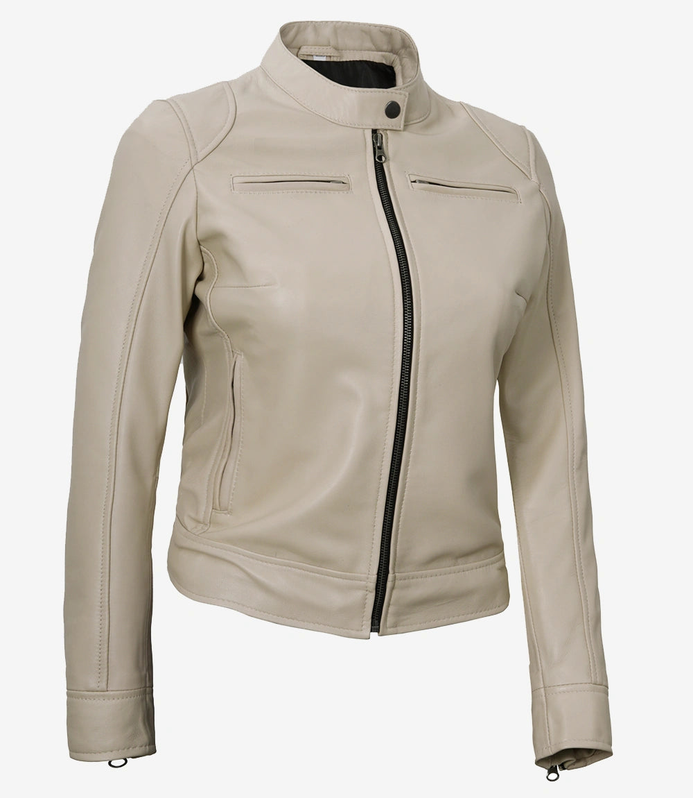 XAYWEAR Minimalist Fashion Jacket in Light Leather