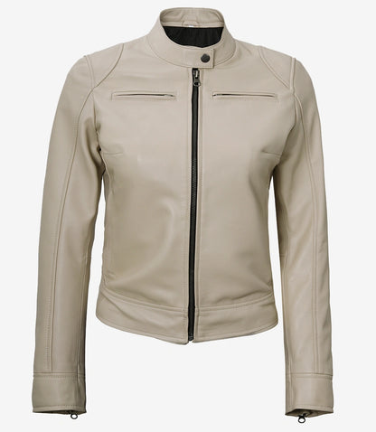 XAYWEAR Minimalist Fashion Jacket in Light Leather