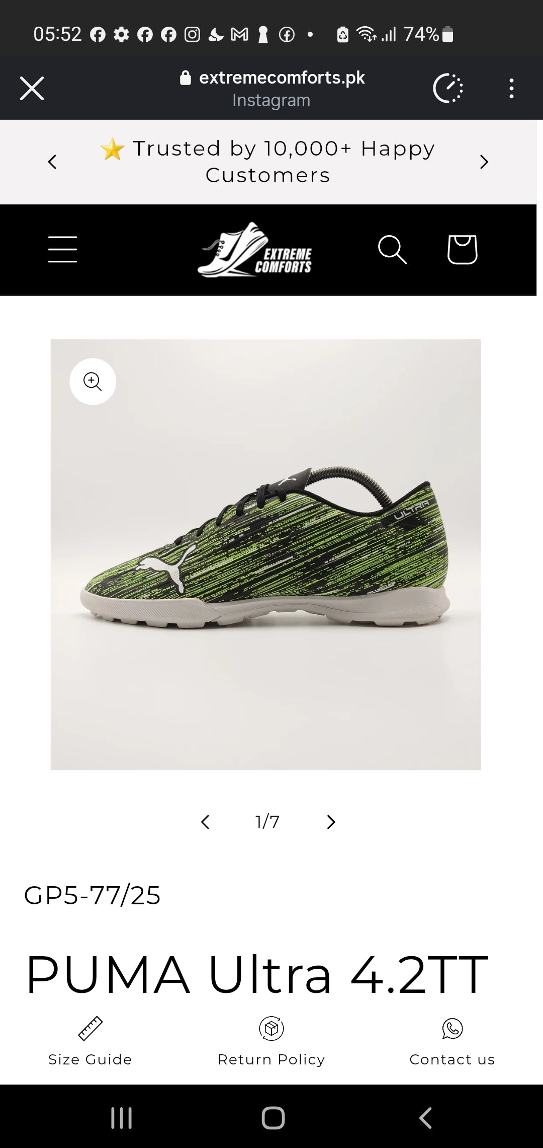 XAYWEAR PRELOVED PUMA ULTRA 4.5TT