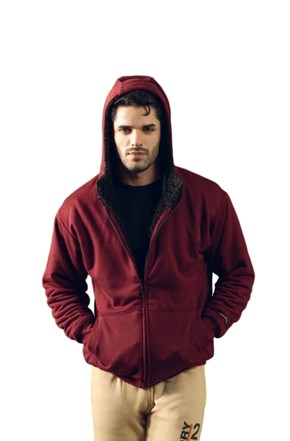 XAYWEAR Axinite Men's AX19 Fleece Zipper Hoodie