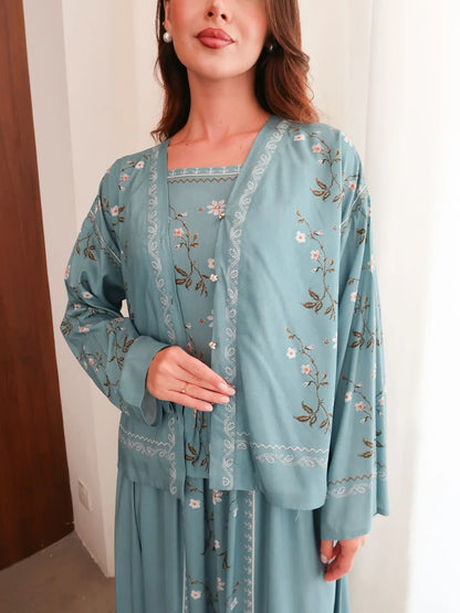 XAYWEAR Women's Roisen Blue Long Dress